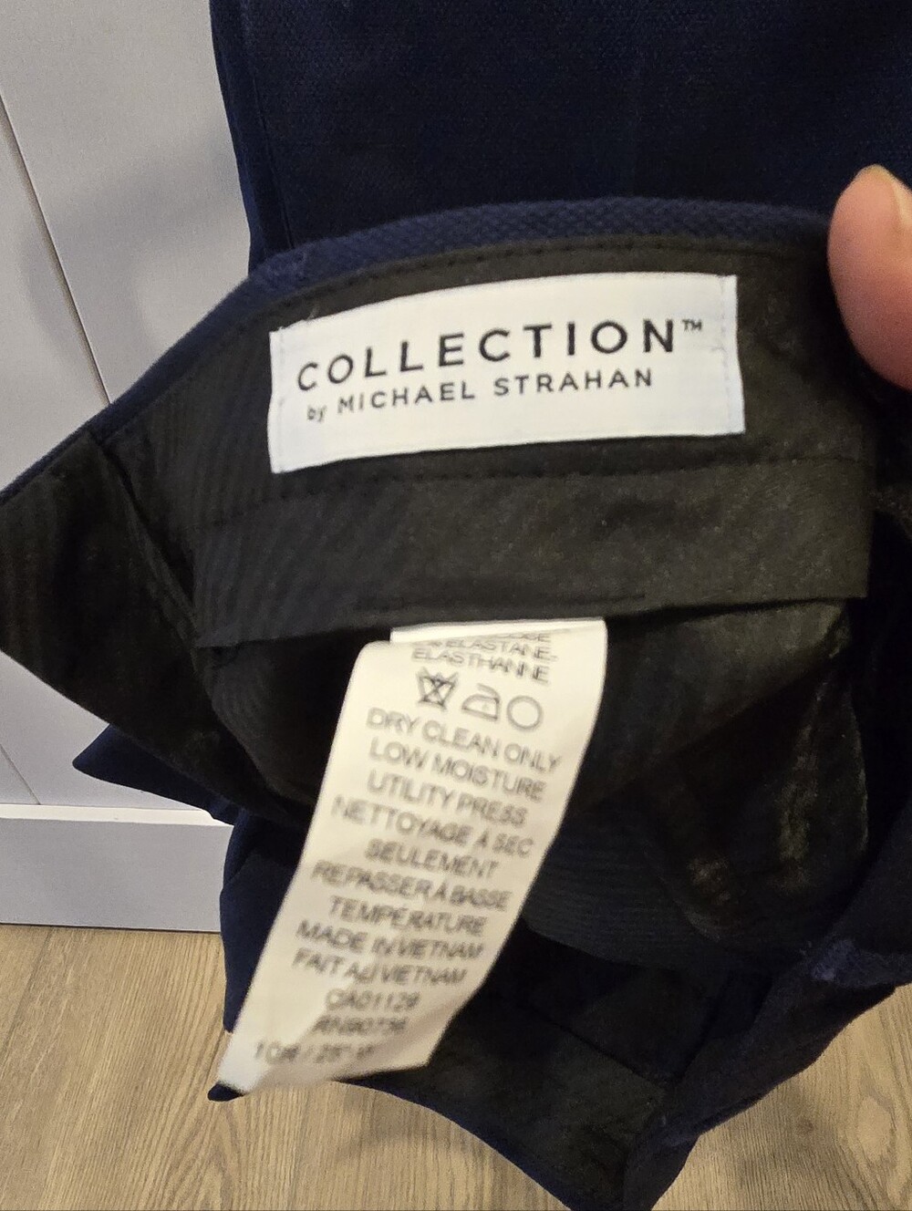Michael Strahan, Boy's Navy Blue Two-Piece Suit Jacket and Pants, Size 10R - Picture 6 of 14